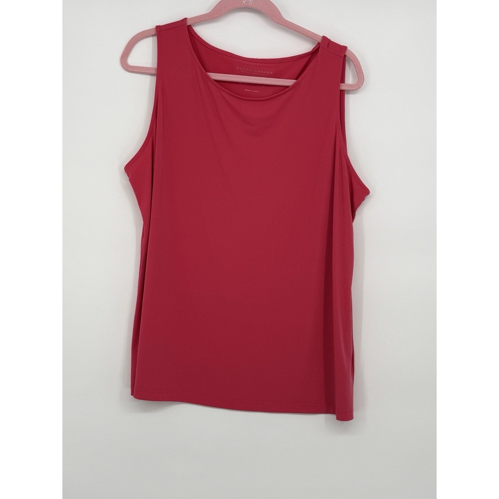 Susan Graver Pink Tank Top 1X